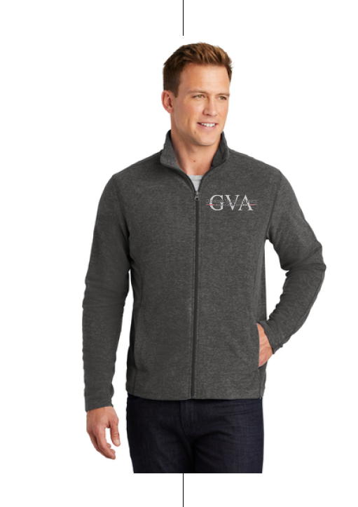 GV Agency F235  Port Authority® Heather Microfleece Full-Zip Jacket