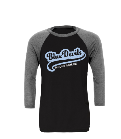 MMCSD - CV230 BELLA+CANVAS® 3200 Unisex 3/4 Sleeve Baseball Tee