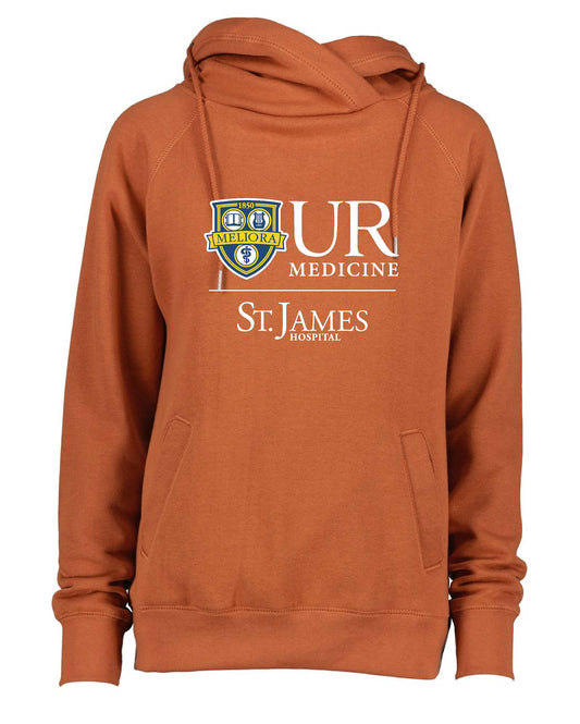 **New Colors!!**  U of R Enza® Ladies Classic Fleece Funnel Neck Pullover Hood EZ329