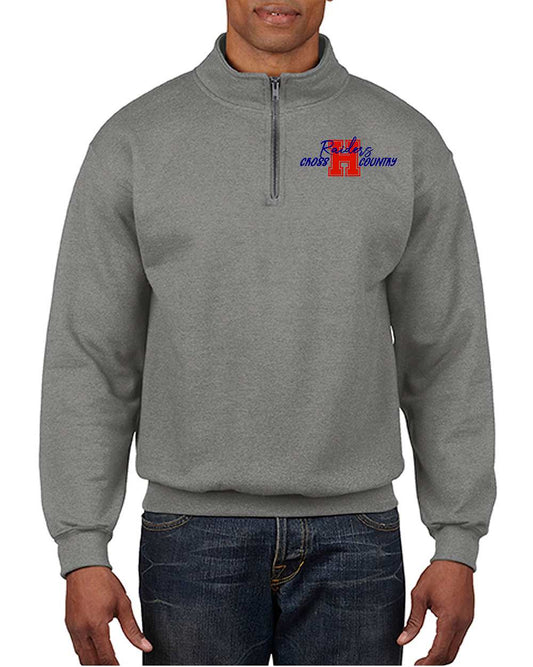 Hornell XC Gray Unisex Quarter-Zip pull over CF338