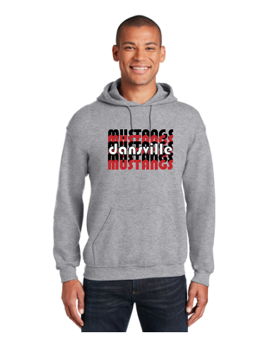 Dansville CSD Gray Hoodie 18500