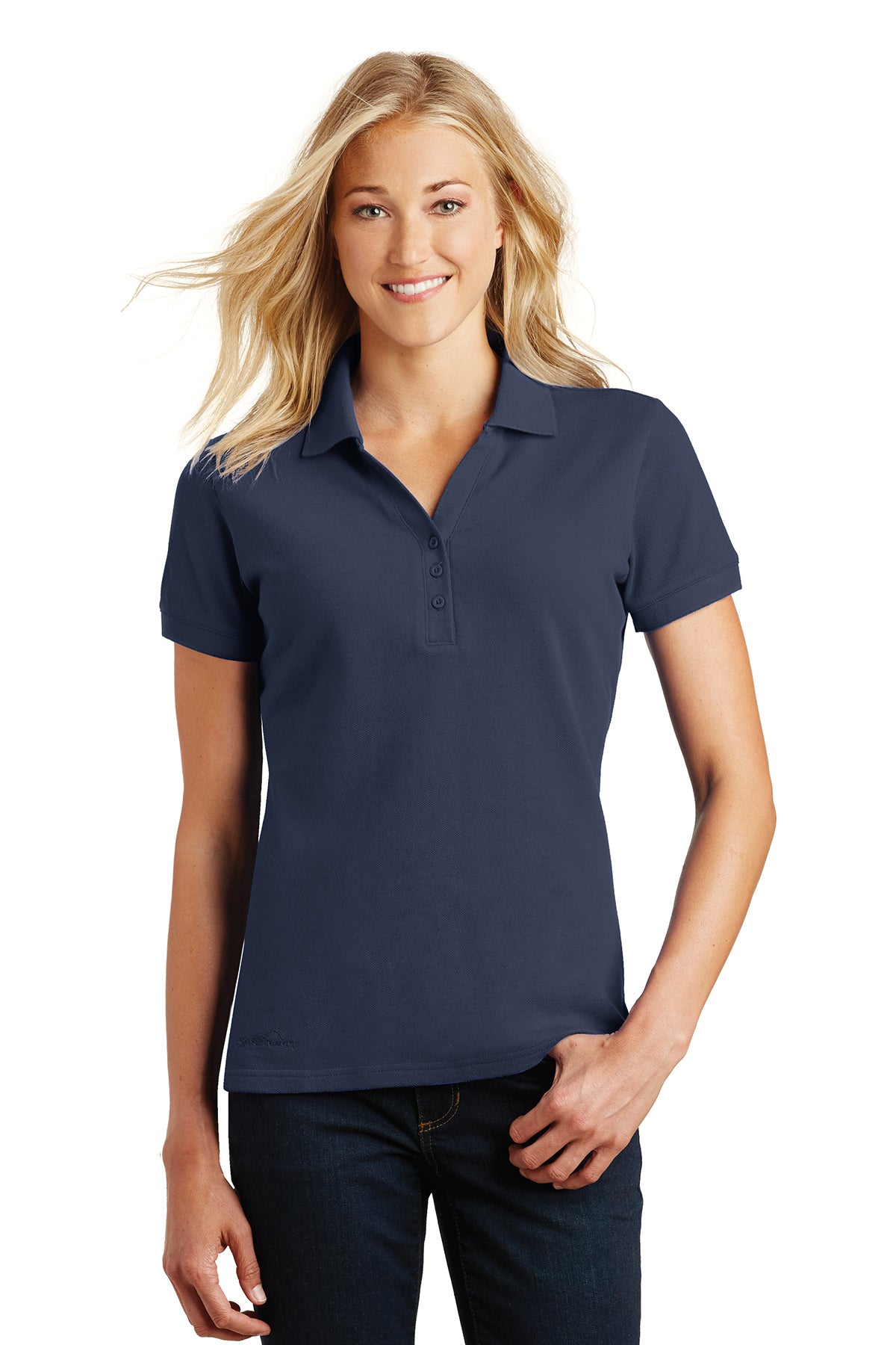 LL Lake Image (Embroidered) Women's Eddie Bauer golf polo