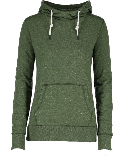 BCOJ EZ091 Enza® 09179 Ladies Long Sleeve Funnel Neck Hooded Tee