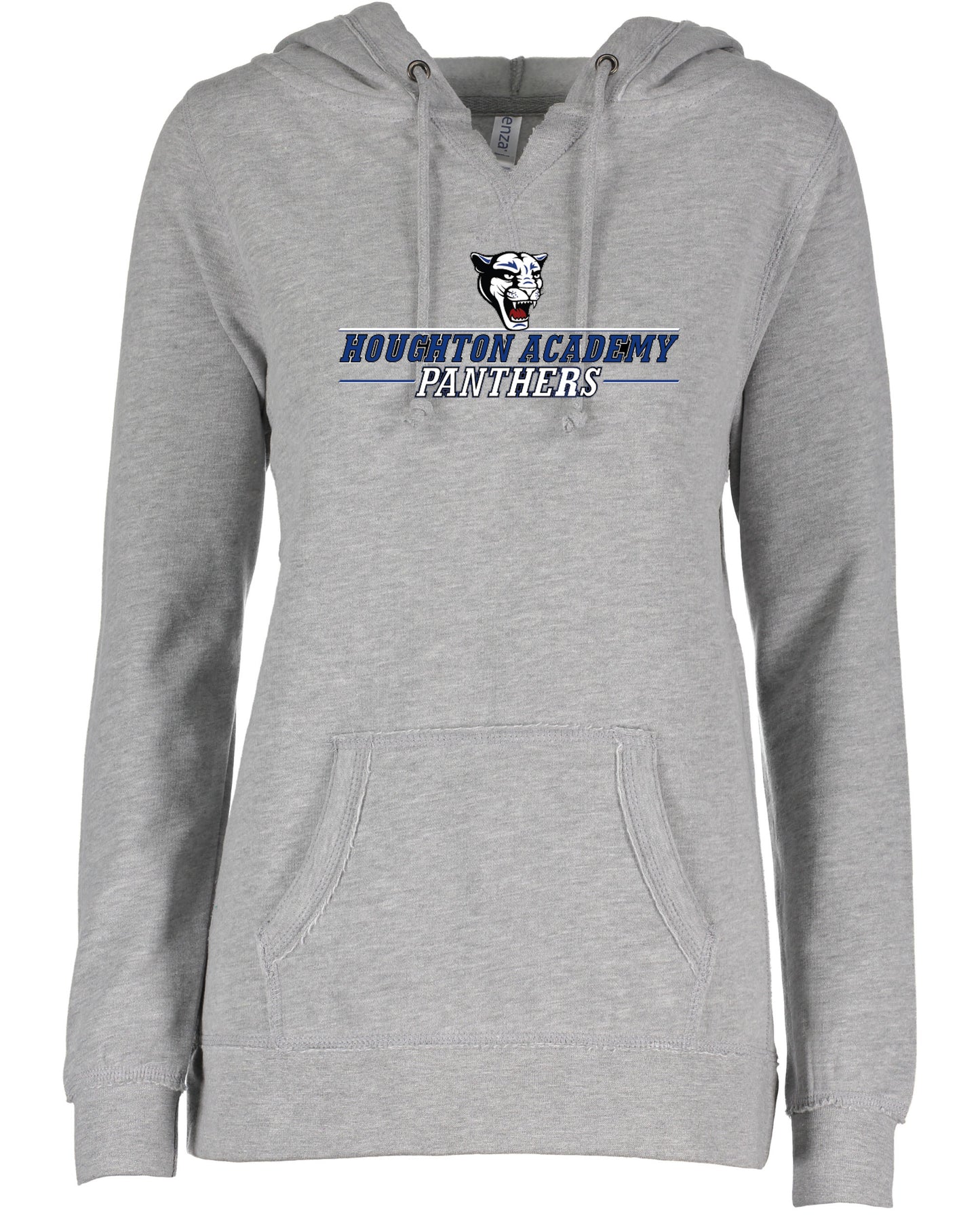 Houghton Academy (Panthers Logo) Ladies V-notch hoodie