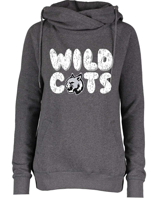 Ladies JT Cowl Neck hoodie, EZ329