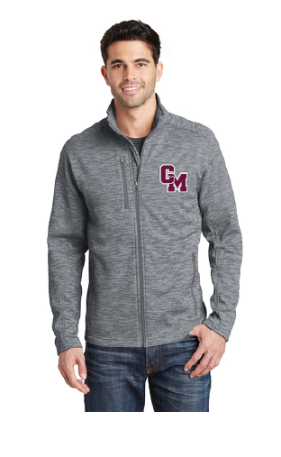 Cal-Mum F231 Grey Port Authority® Digi Stripe Fleece Jacket