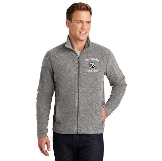 Jasper-Troupsburg Embroidered Port Authority® Mens Heather Microfleece Full-Zip Jacket F235
