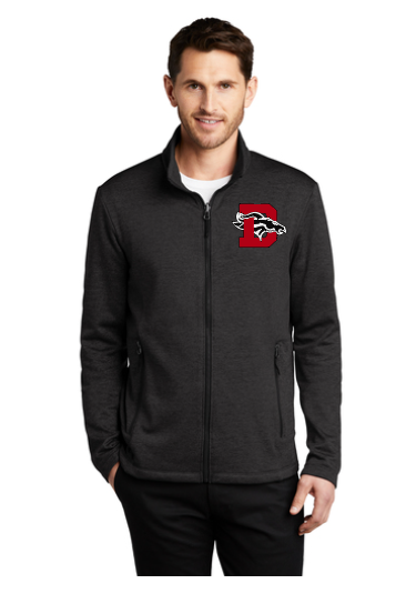 Dansville CSD Black F905 Mens Port Authority Striated Fleece Jacket