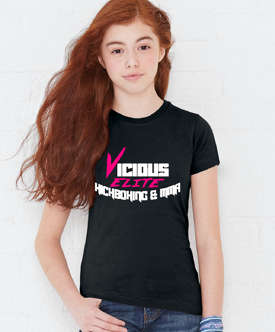 Vicious Elite Kickboxing Girls' fitted Tshirt District Girls DT6001YG