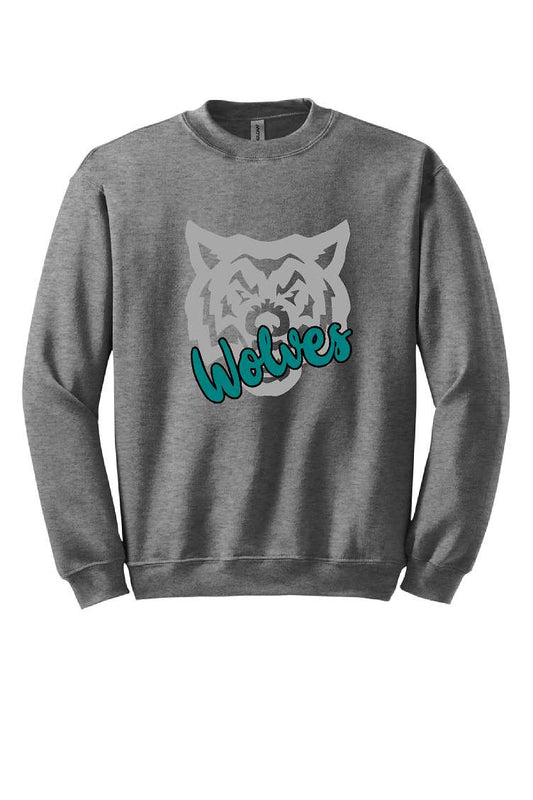 Arkport-Canaseraga Wolves Gray Crewneck 18000