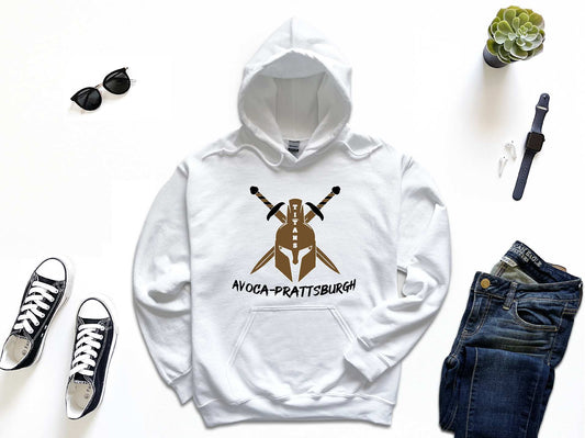 AP Avoca-Prattsburgh Unisex Bella hoodie BC3719 Helmet Design