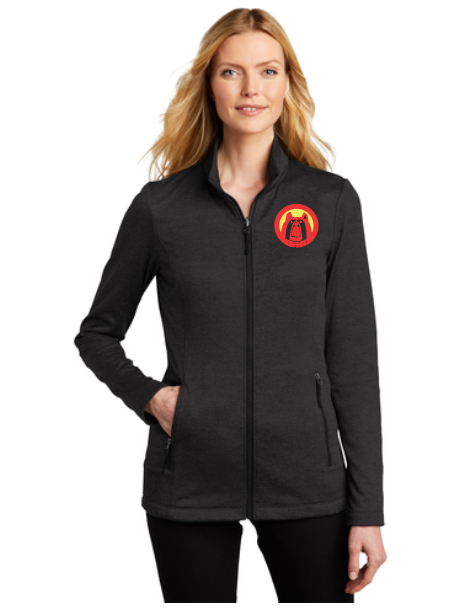 Olean School Black L905 Ladies Port Authority Striated Fleece Jacket