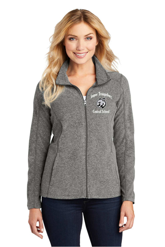 Jasper-Troupsburg Embroidered Port Authority® Ladies Heather Microfleece Full-Zip Jacket L235