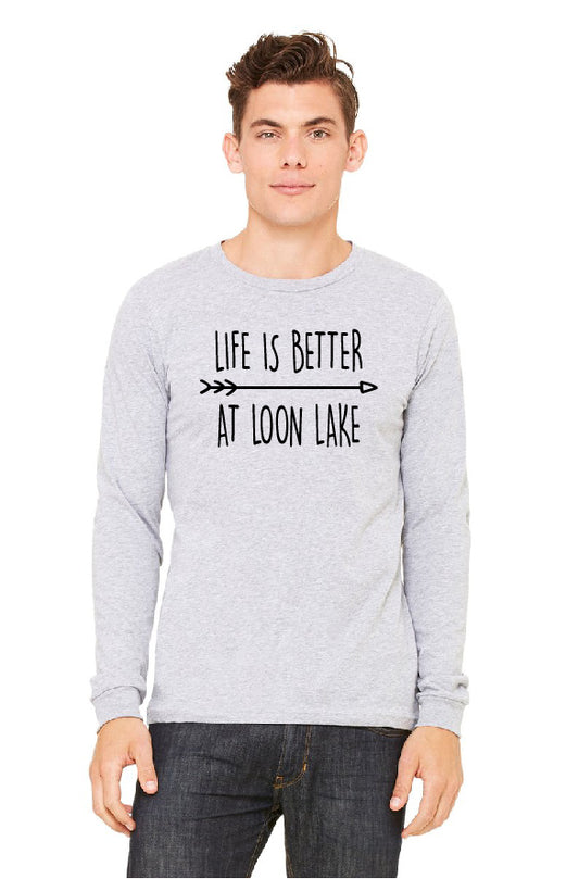 LL "Life is Better at Loon Lake" Unisex Long Sleeve Jersey Tee