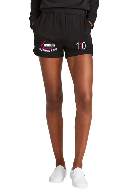 **NEW**Vicious Elite MMA & Kickboxing Ladies District Fleece shorts