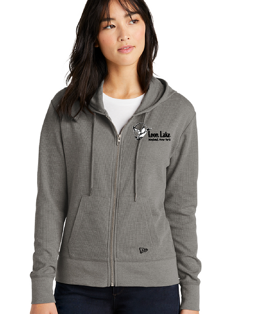 Loon Lake Embroidered LNEA141 Ladies New Era full zip hoodie