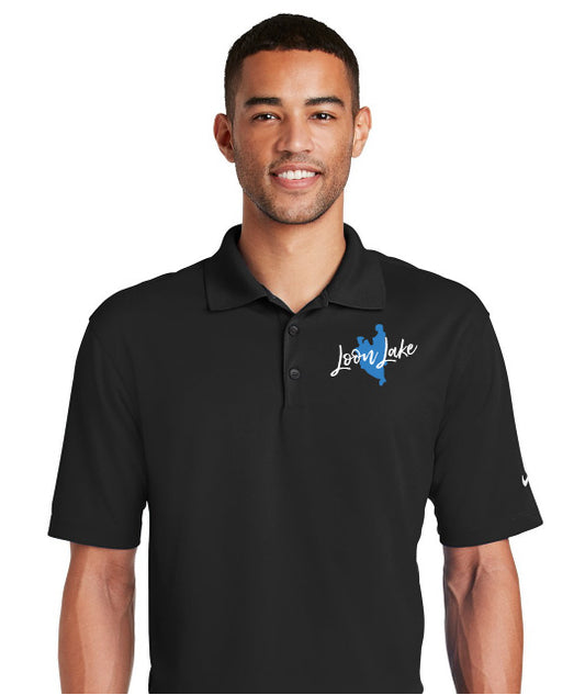 LL Lake Image (Embroidered) Nike Dri-Fit Golf Polo