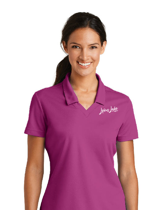 LL Loon Lake Words Only (Embroidered) Nike Women's Golf Polo
