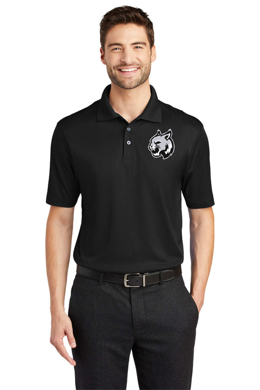 JT Cat logo embroidered K528 Port Authority® Performance Fine Jacquard Polo