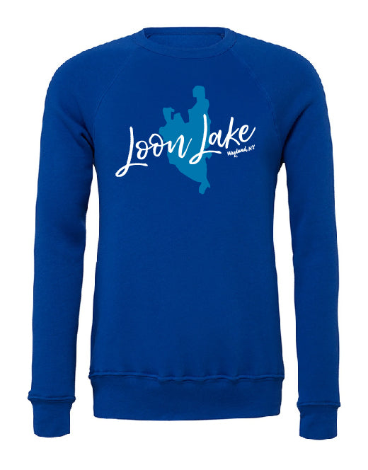 LL Lake Image Unisex Sponge Fleece Raglan Sweatshirt