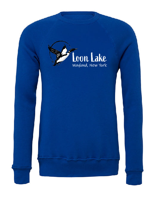 LL Loon Bird Unisex Sponge Fleece Raglan Sweatshirt