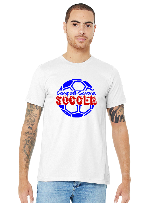 Campbell Savona Soccer Ball Bella tshirt BC3001