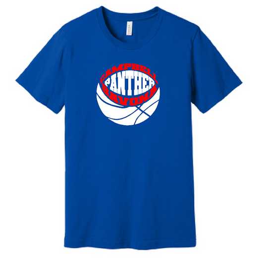Campbell Savona Panther Basketball Bella Unisex tshirt BC3001