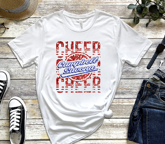 Campbell Savona Cheer Glitter Bella Unisex tshirt BC3001