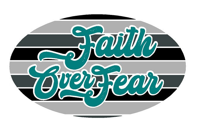 Faith Over Fear White unisex fit Bella Canvas tshirt BC3001