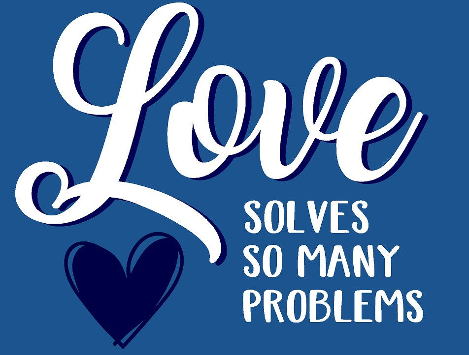 Love Solves Problems Enza® 32579 Ladies PFC Pullover Crew