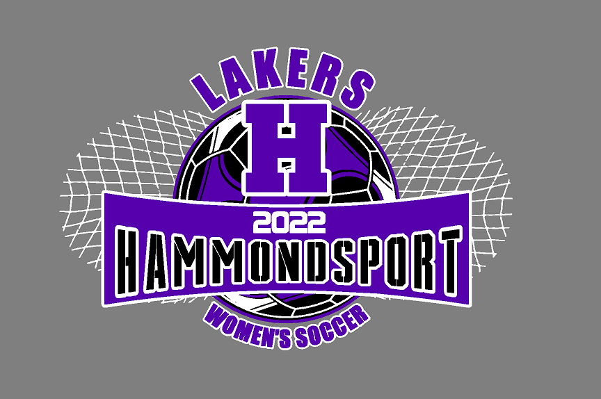 Hammondsport Ladies Soccer Design on Unisex Hoodie DT6100