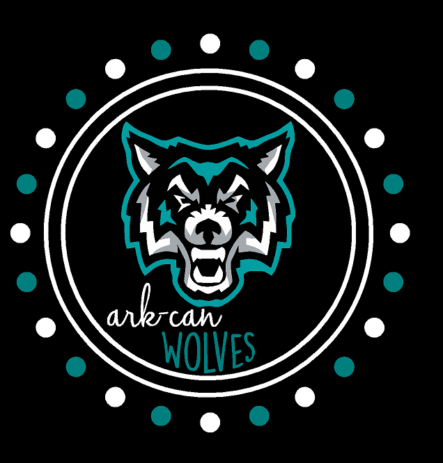 Arkport-Canaseraga Wolves Pennant Ladies Crewneck 8332