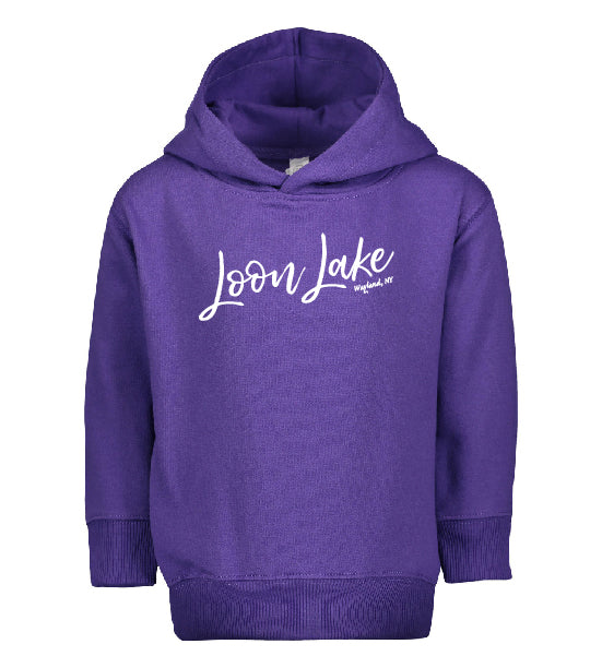 LL Loon Lake Words Only Toddler Pullover Fleece Hoodie