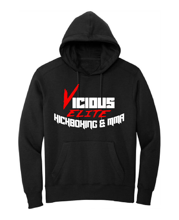 Vicious Elite Kickboxing hoodie, unisex fit, youth and adult, DT1101