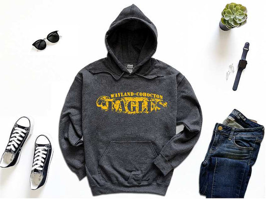 Way-Co Eagles Charcoal hoodie, unisex, adult/youth 18500