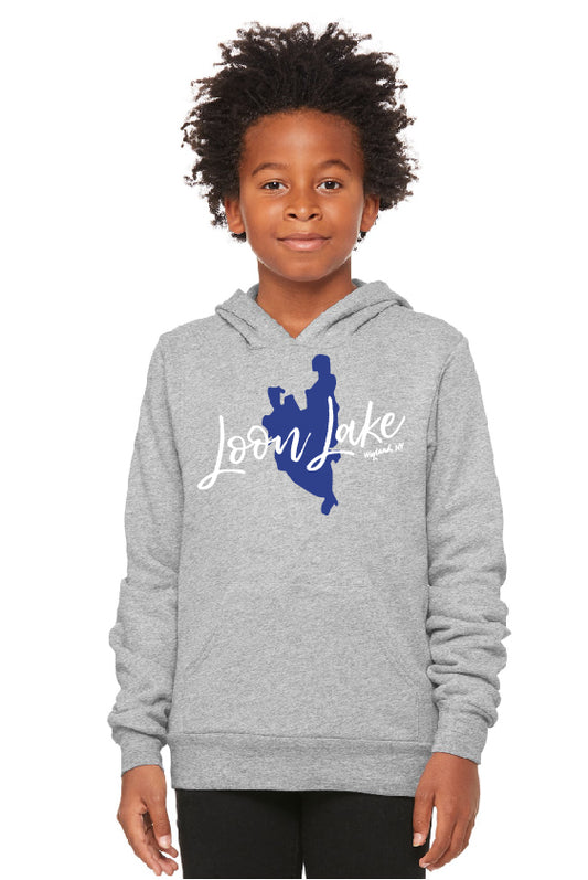 LL Lake Image Youth Sponge Fleece Pullover Hoodie