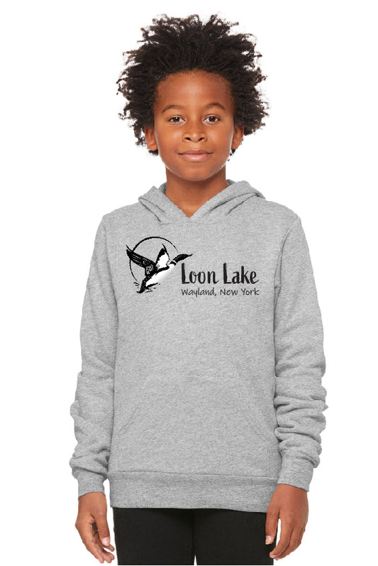 LL Loon Bird Youth Sponge Fleece Pullover Hoodie