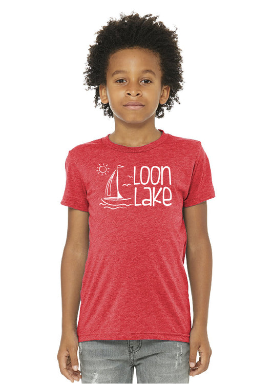LL Sailboat Youth Triblend Short Sleeve Tee