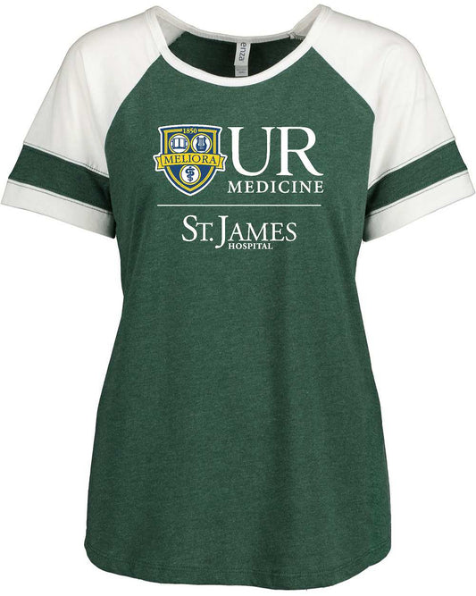 UR Medicine EZ146 Enza Ladies Jersey Colorblock Tee