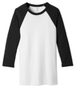 Bella + Canvas Unisex 3/4-Sleeve Baseball T-Shirt