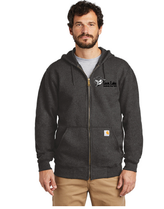 Loon Lake Embroidered CTKK122 Carhartt Midweight Zip Up Hoodie