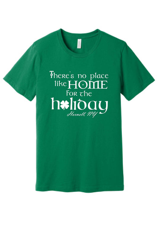 Hornell no place like home St Pat's Green Tshirt 8000 Gildan Unisex