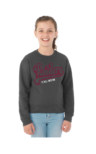 Cal-Mum JZ361 Black Heather JERZEES® 562BR NuBlend® Youth Sweatshirt
