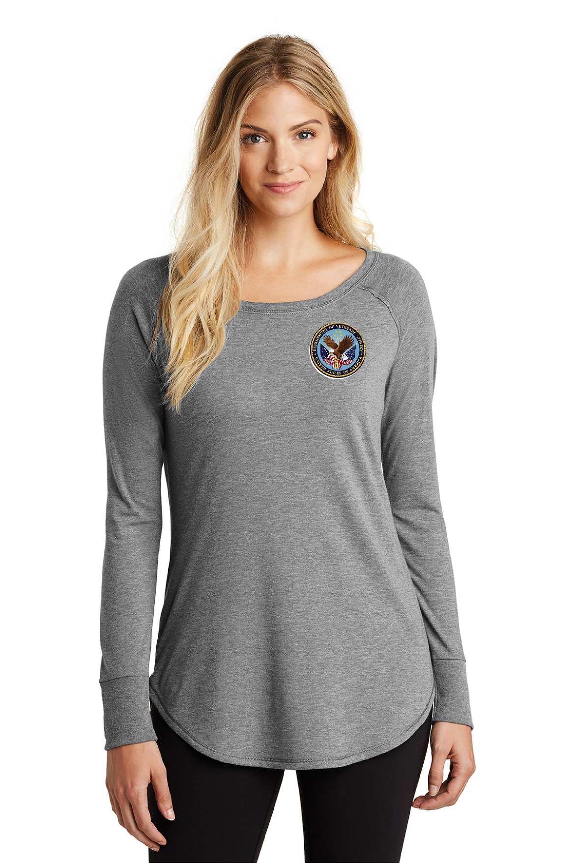 Veterans Affairs Printed Ladies DT132L, District long sleeve tunic