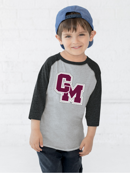 Cal-Mum RS839 VH/Vintage Smoke Rabbit Skins® 3330 Toddler Baseball Fine Jersey Tee