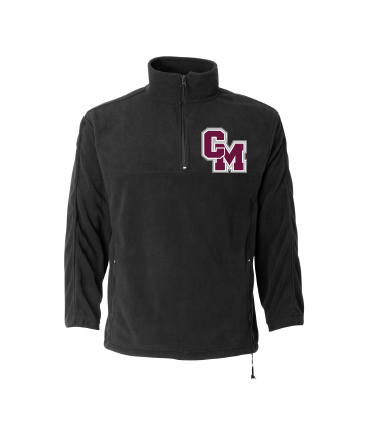 Cal-Mum SI408 Onyx Black Featherlite® S3351 Micro Fleece 1/4 Zip Pullover